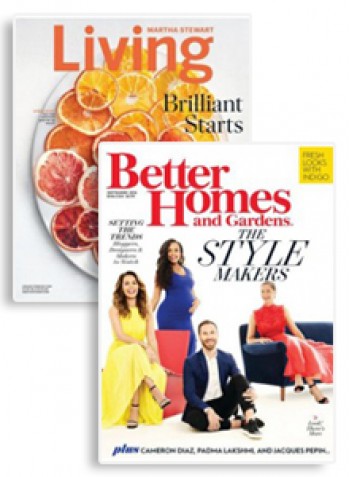 Better Homes & Garden And Martha Stewart Living Combo Magazine Subscription