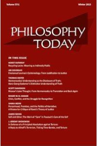 Philosophy Today Magazine