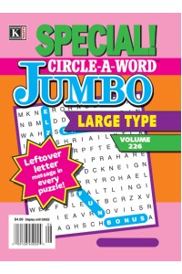 Special! Circle A Word Jumbo Magazine