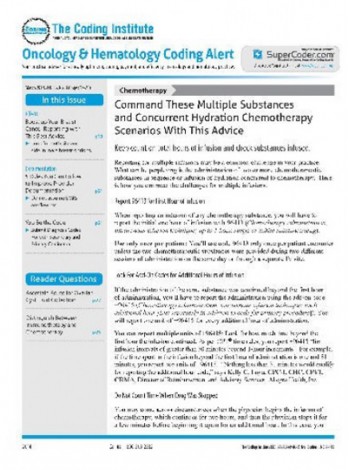 Oncology & Hematology  Coding Alert Magazine Subscription