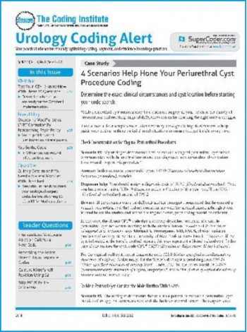 Urology Coding Alert Magazine Subscription