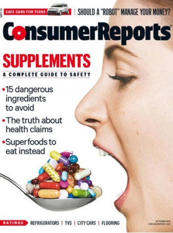 Consumer Reports Magazine Subscription: $30.00