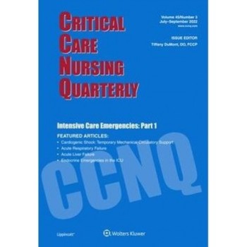 Critical Care Nursing Quarterly Magazine Subscription