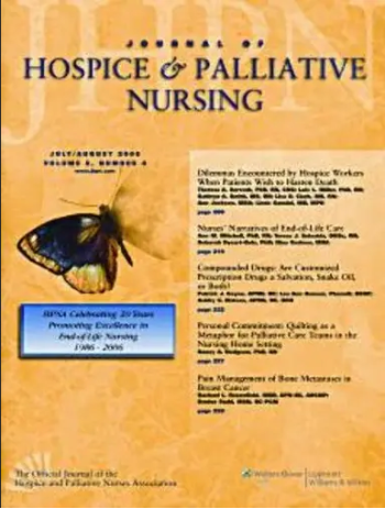 Journal Of Hospice & Palliative Nursing Magazine Subscription