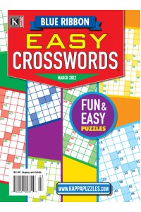 Blue Ribbon Easy Crosswords Magazine