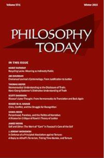 Philosophy Today Magazine Subscription