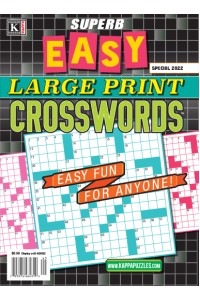 Superb Easy Large Print Crosswords Magazine