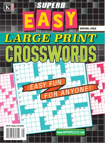 Superb Easy Large Print Crosswords Magazine Subscription