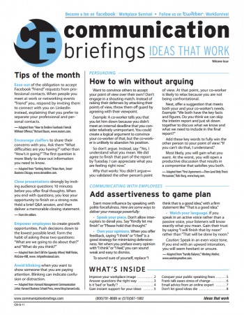 Communication Briefings Magazine Subscription