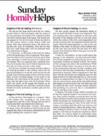 Homily Helps For Sundays Magazine Subscription