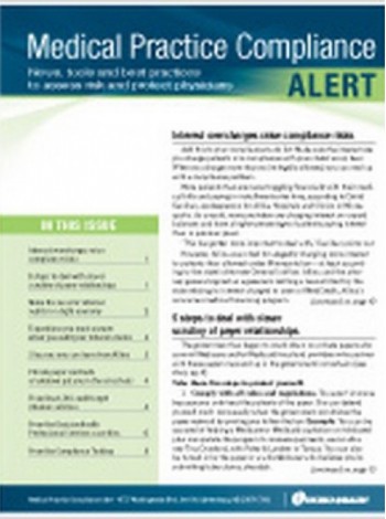 Medical Practice Compliance Alert Magazine Subscription