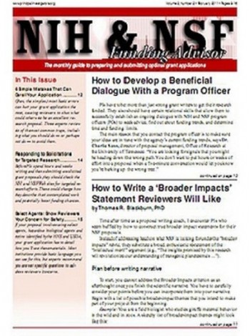 NIH & NSF Funding Advisor Magazine Subscription