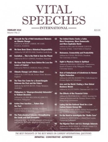 Vital Speeches International Magazine Subscription