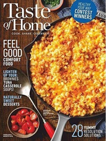 Taste Of Home Magazine Subscription: $15.00